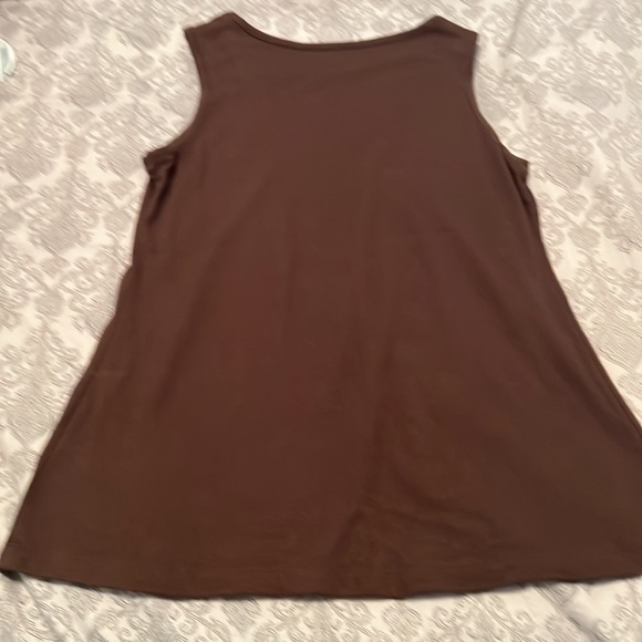 Croft&Barrow sleeveless Brown top. Size S - Picture 2 of 2